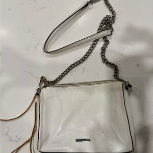 Rebecca Minkoff White Leather Crossbody Bag